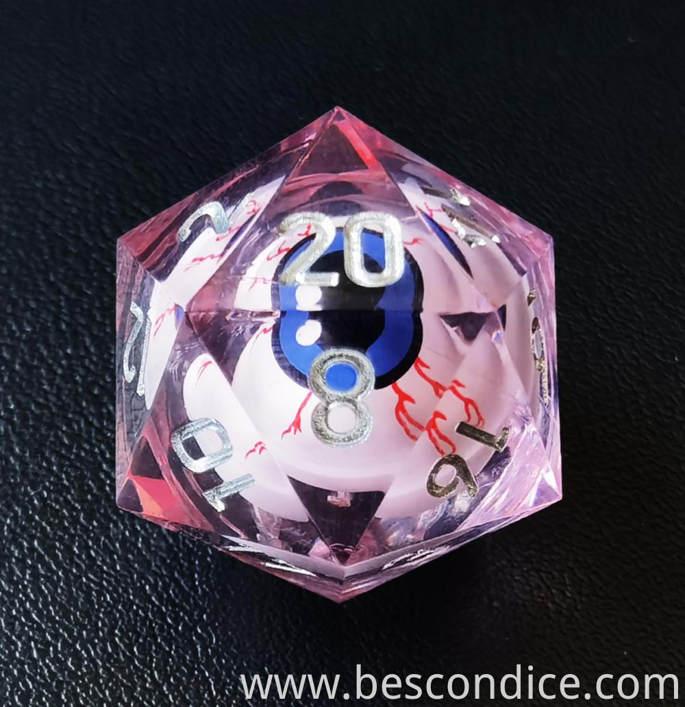 Rolling Eye Polyhedral Dice D20 2